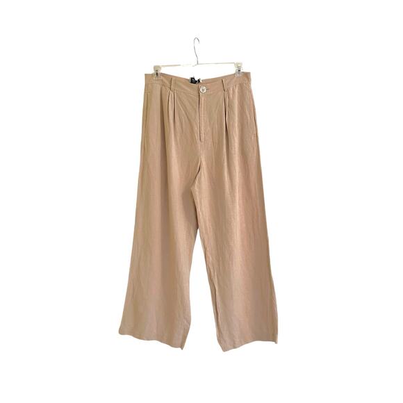 NWT &Other Stories LA Mars Pant High Rise Wide Leg Viscose/Linen Pant SPOT 44/L - Picture 1 of 6